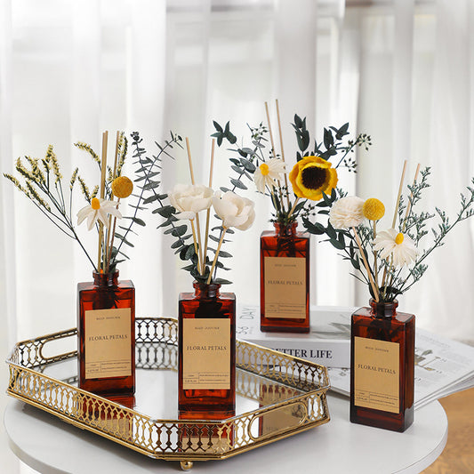 Vintage Dried Flower Reed Diffuser Essential Oil