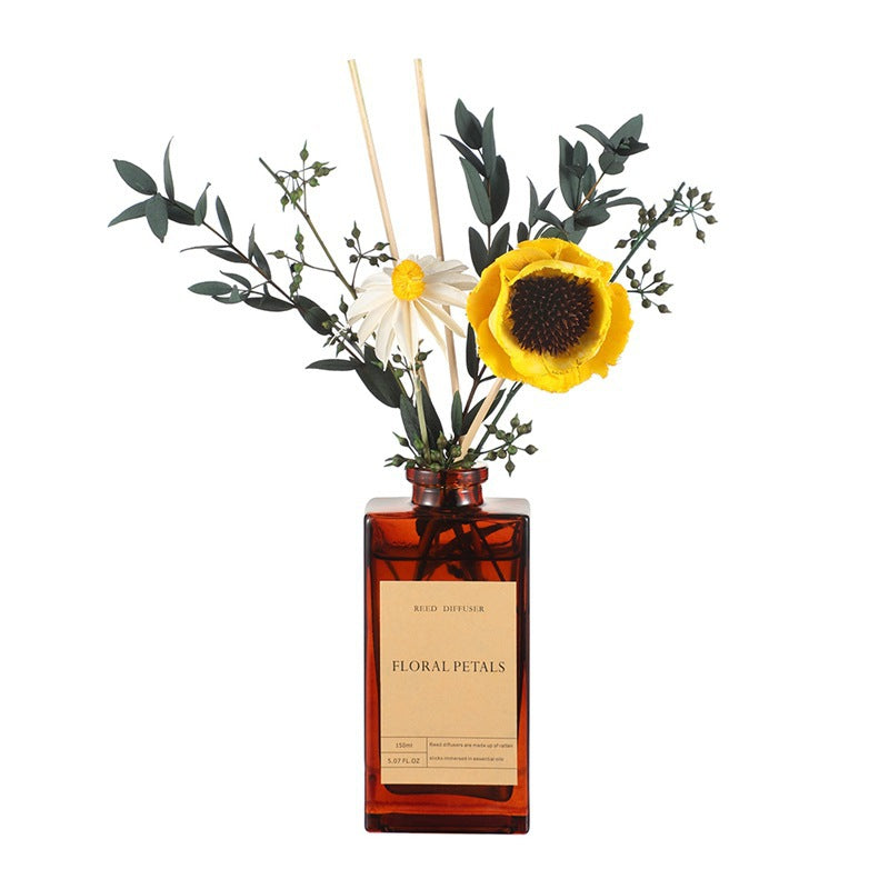Vintage Dried Flower Reed Diffuser Essential Oil