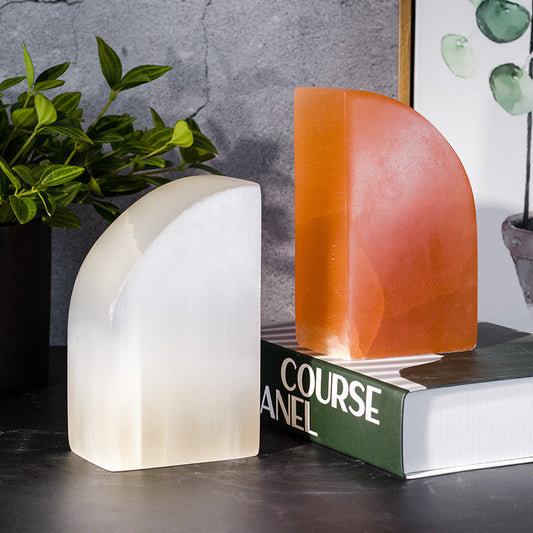 MOCHIKA Natural Ore Marble Bookends