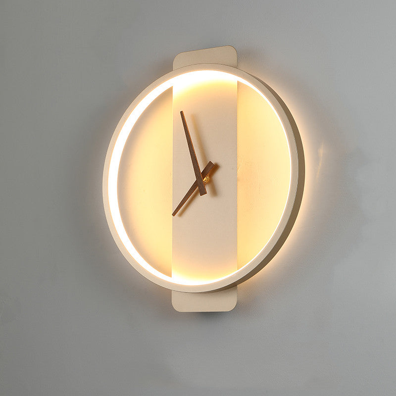MOCHIKA Nordic Glow Wall Clock Lamp