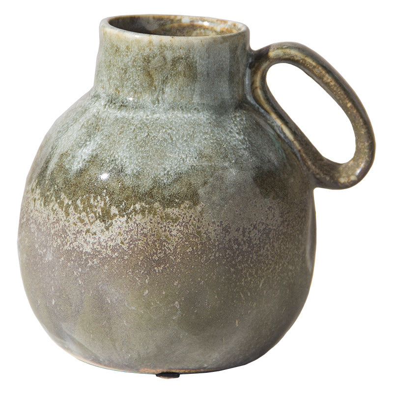 Vintage Kiln Baked Kettle Vase