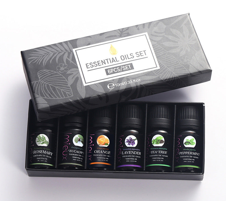 Natural Aroma Essential Oil Set (6-Piece)