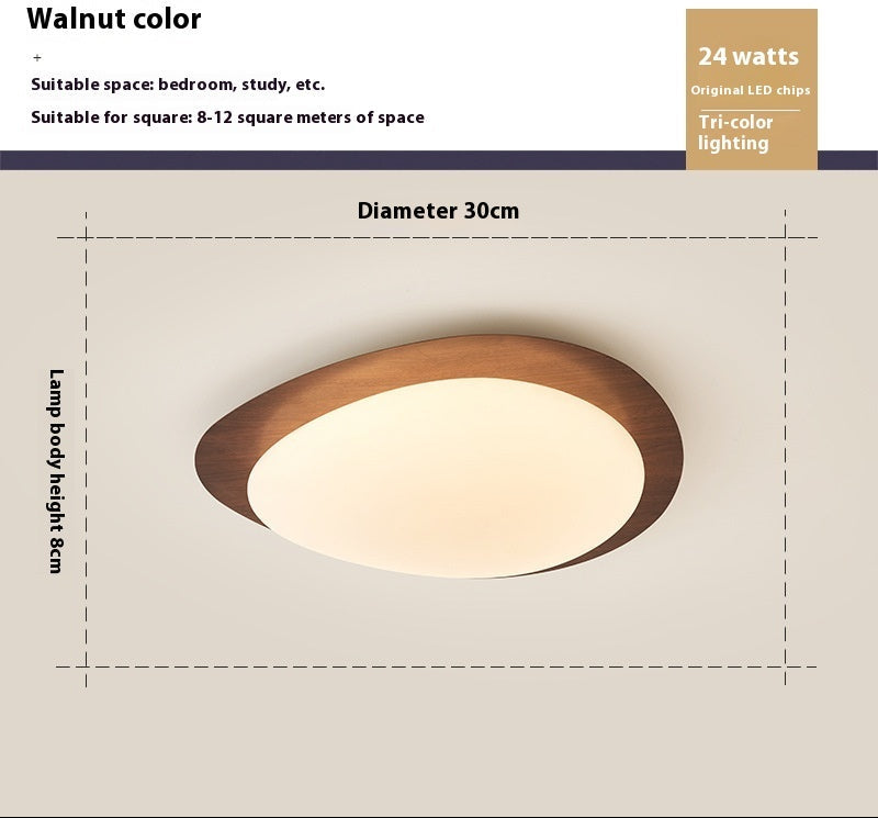 MOCHIKA Nordic Wooden Soft-Glow Ceiling Lamp