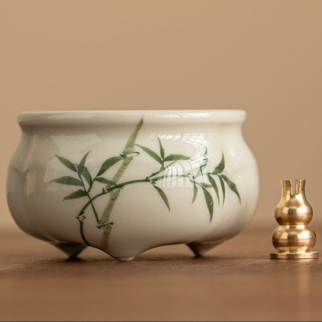 MOCHIKA Vintage Ceramic Incense Pot
